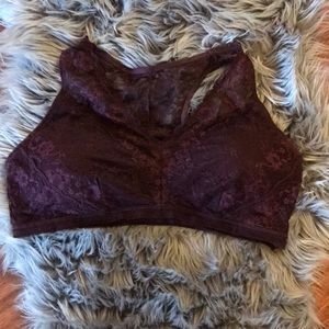 NWOT Maurice’s Maroon Lace Bralette